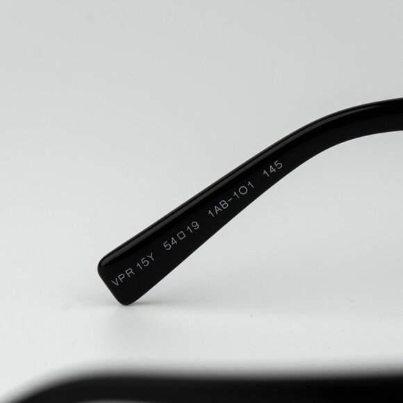 Prada Women Eyeglasses Black Rectangle Unisex PR15YV 1AB1O1 BRAND NEW - Picture 8 of 10